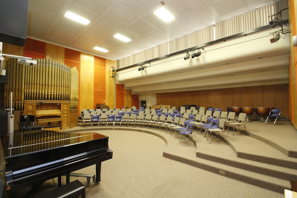 A fine and performing arts classroom